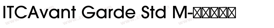ITCAvant Garde Std M字体转换